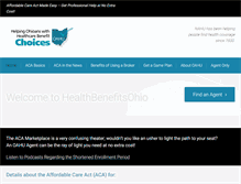 Tablet Screenshot of healthbenefitsohio.com